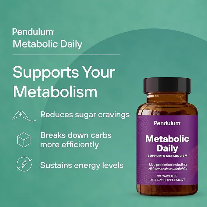 PENDULUM METABOLIC DAILY & POLYPHENOL BOOSTER BUNDLE - PROPRIETARY AKKERMANSIA PROBIOTIC SUPPLEMENT BLEND FOR IMPROVING METABOLISM & CARDIO HEALTH