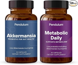 PENDULUM AKKERMANSIA & METABOLIC DAILY BUNDLE - LIVE PROBIOTIC SUPPLEMENTS STRENGTHEN THE GUT LINING, SUPPORT GLP-1 PRODUCTION, SUPPORTS METABOLISM
