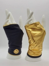 THE SKIN SPOT SUN PROTECTION GLOVES- SPF 50+ BLACK/GOLD