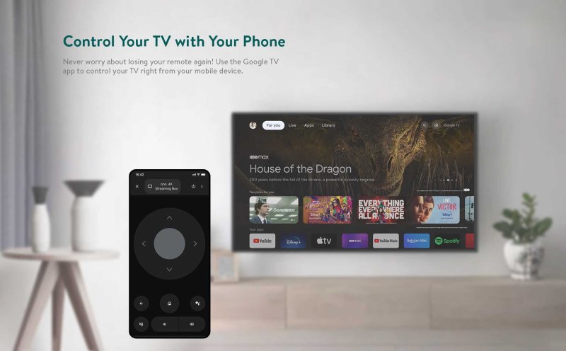ONN. GOOGLE TV 4K STREAMING BOX (NEW, 2023), 4K UHD RESOLUTION