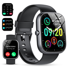 IP68 WATERPROOF SMART WATCH 100+ SPORTS MODES 1.91-INCH FITNESS TRACKER BLUETOOTH CALL FOR ANDROID IPHONE WOMEN MEN GIFT BLACK