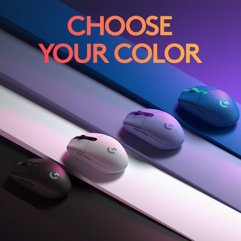 LOGITECH G305 WIRELESS GAMING MOUSE 12000 DPI LIGHTWEIGHT 6 PROGRAMMABLE BUTTONS BLACK