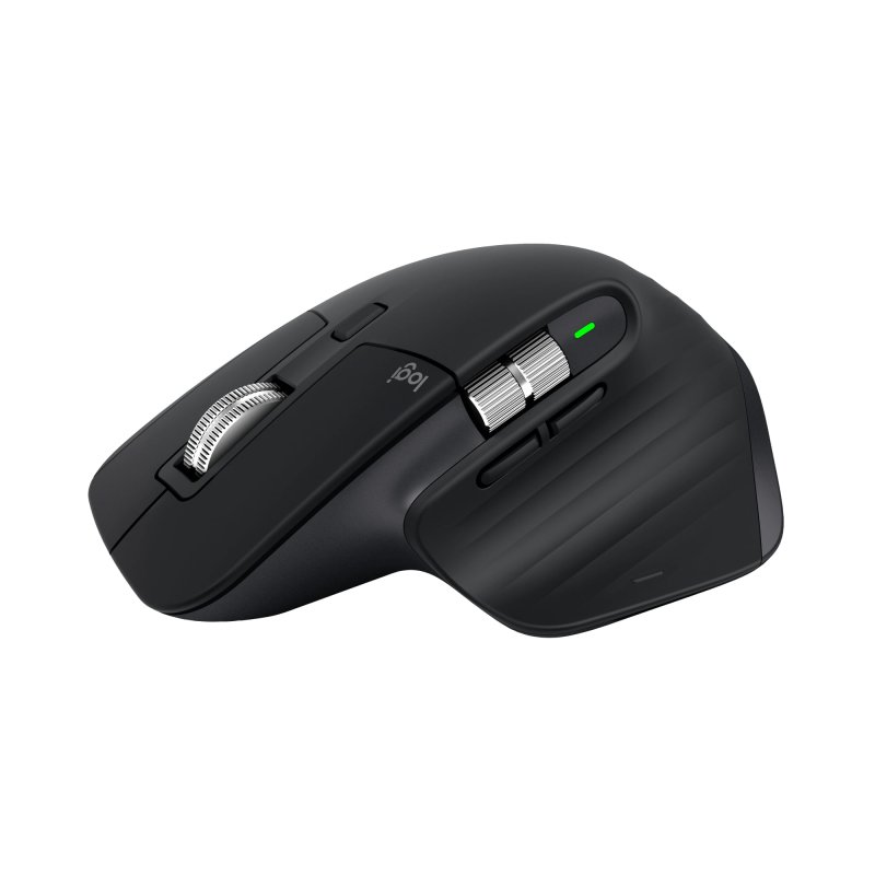 LOGITECH MX MASTER 3S WIRELESS PERFORMANCE MOUSE ERGO 8K DPI QUIET CLICKS USB-C BLACK