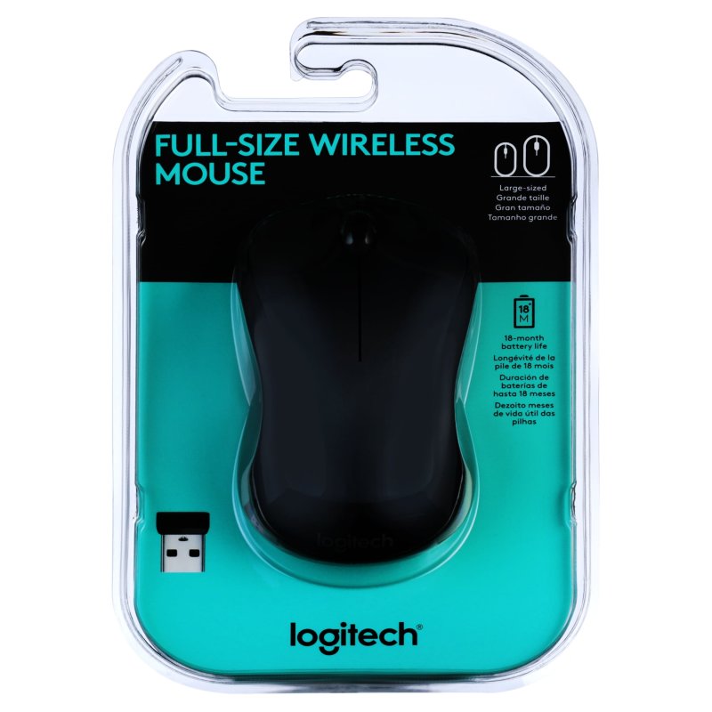 LOGITECH GRAY WIRELESS FULL SIZE MOUSE
