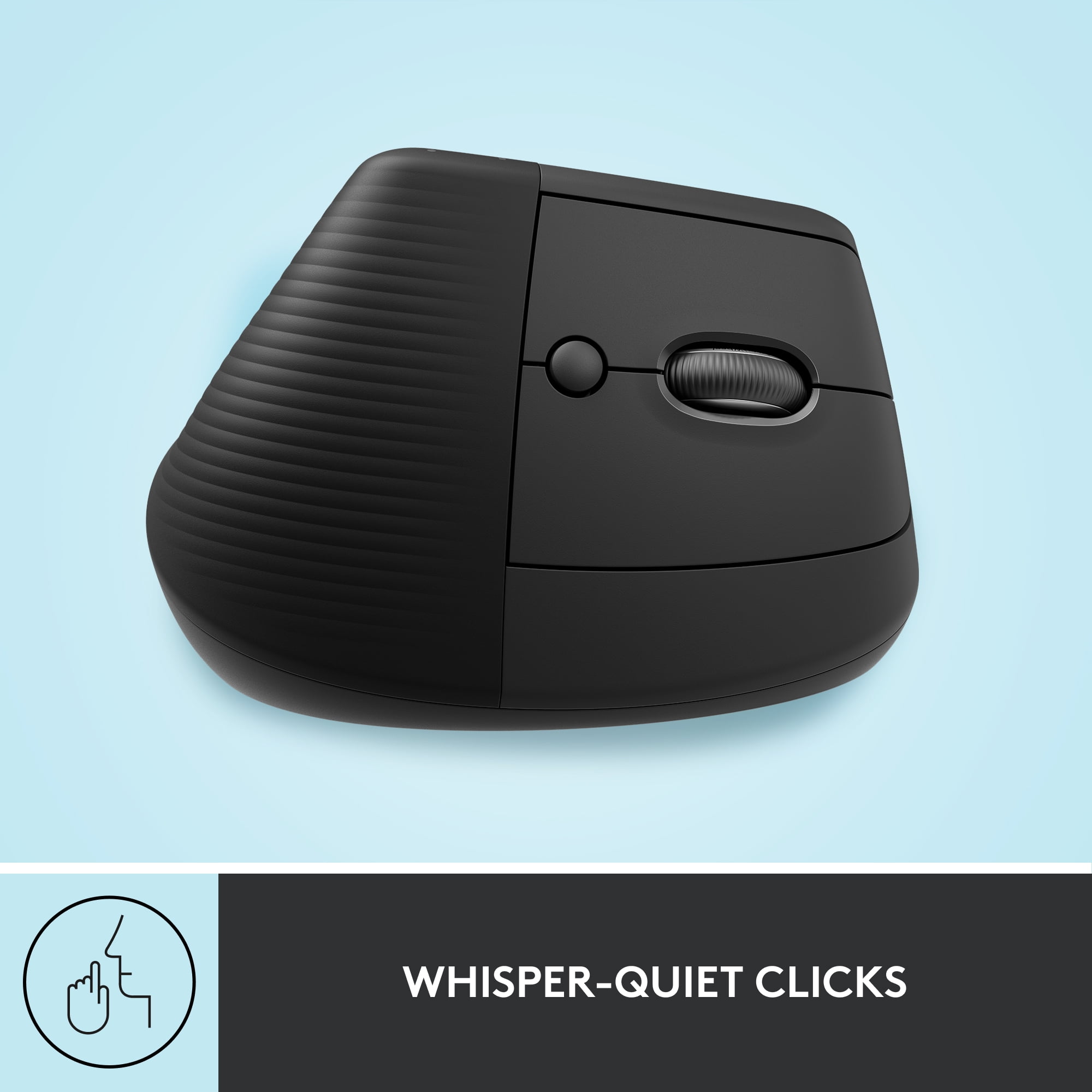 LOGITECH LIFT VERTICAL ERGONOMIC MOUSE WIRELESS BLUETOOTH LOGI BOLT USB RECEIVER GRAPHITE AMSEPTM