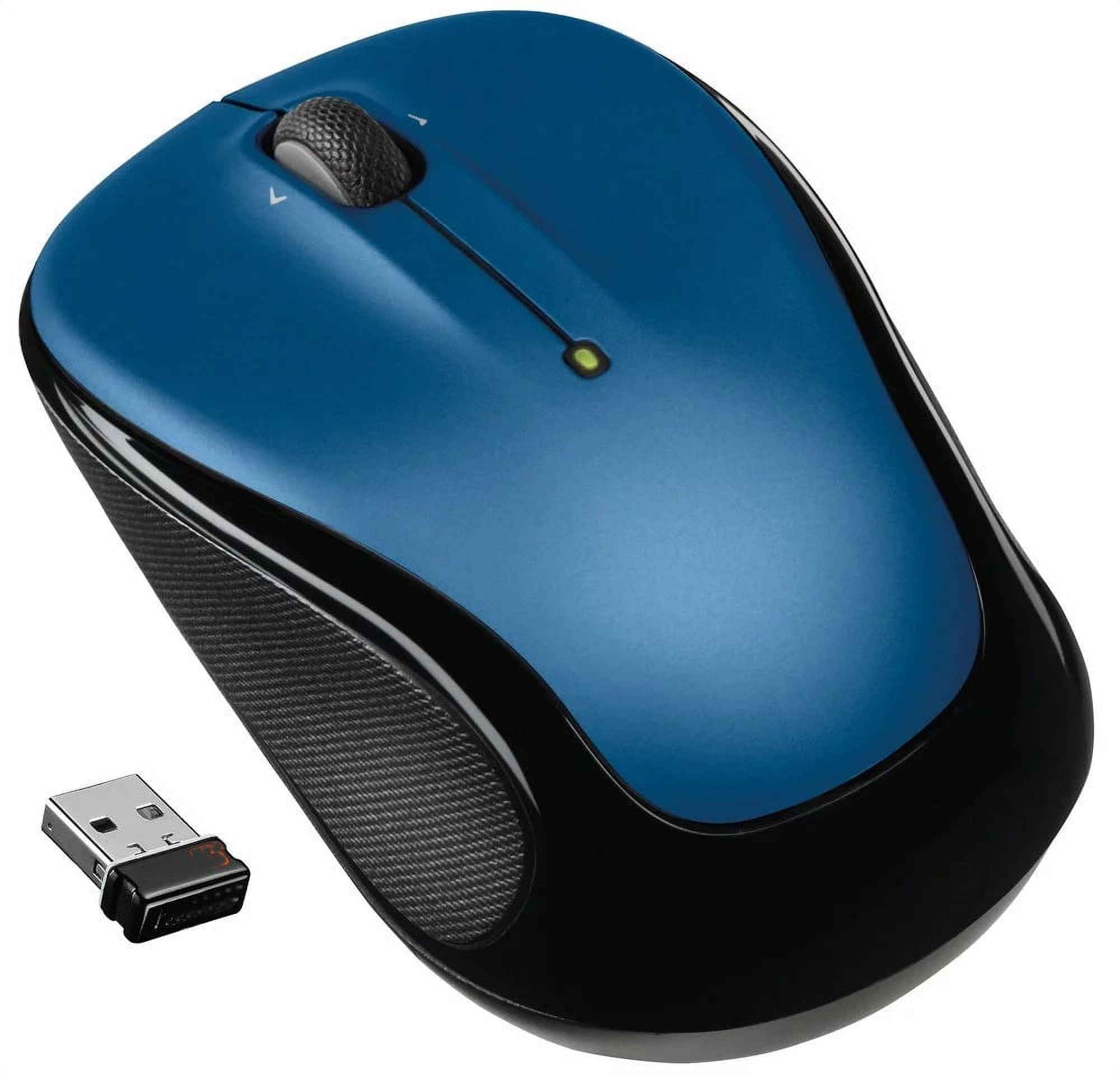 LOGITECH BLUE COMPACT WIRELESS MOUSE 2.4 GHZ USB UNIFYING RECEIVER OPTICAL TRACKING