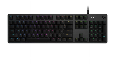 LOGITECH G512 CARBON RGB GAMING KEYBOARD WITH GX BROWN SWITCHES - TACTILE & USB PASSTHROUGH