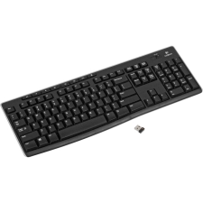 LOGITECH K270 WIRELESS KEYBOARD WINDOWS 2.4 GHZ FULL SIZE NUMBER PAD 8 MULTIMEDIA KEYS 2-YEAR BATTERY LIFE PC LAPTOP COMPATIBILITY