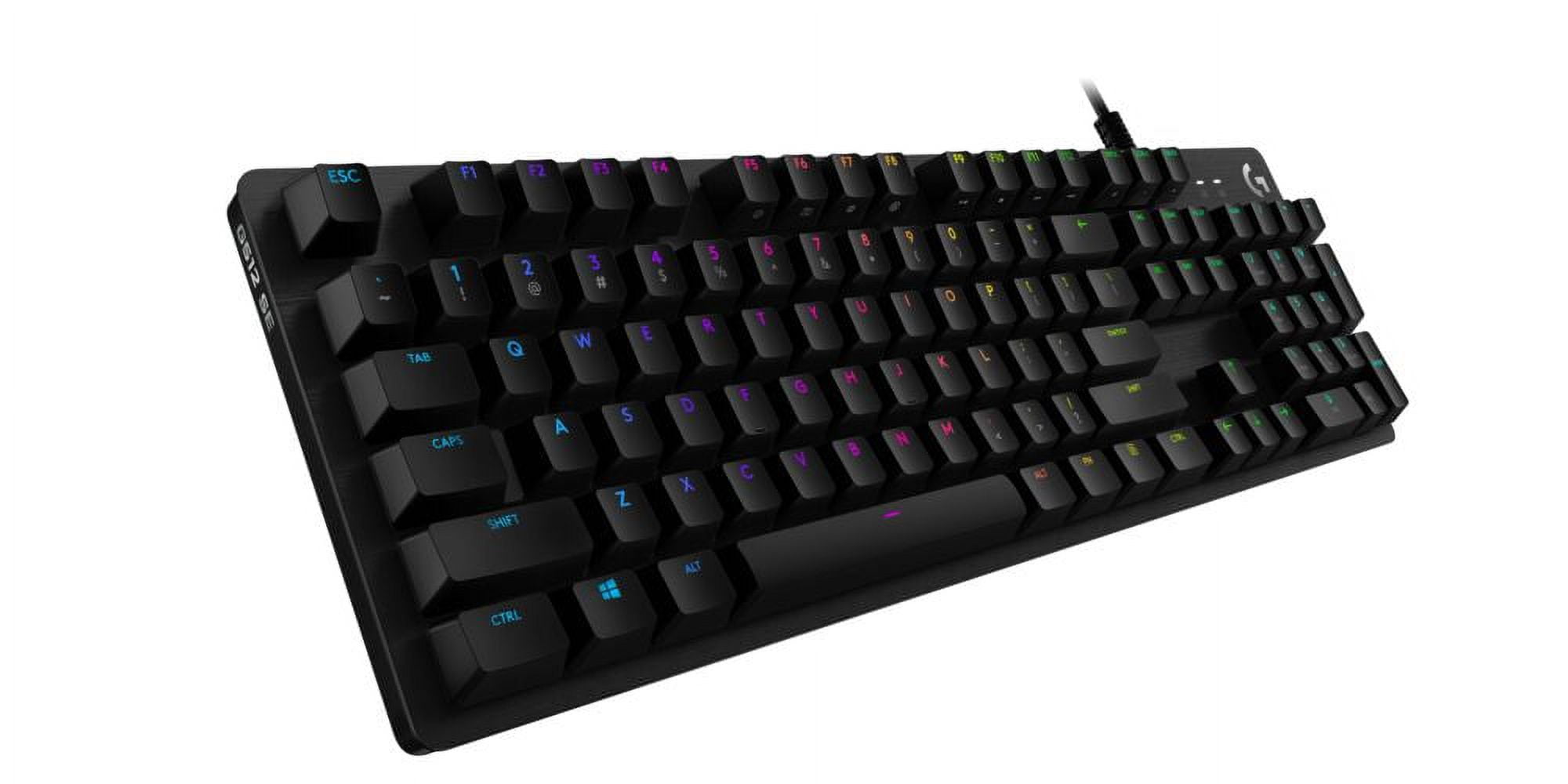 LOGITECH G512 CARBON LIGHTSYNC RGB GAMING KEYBOARD WITH GX BROWN SWITCHES AND USB PASSTHROUGH