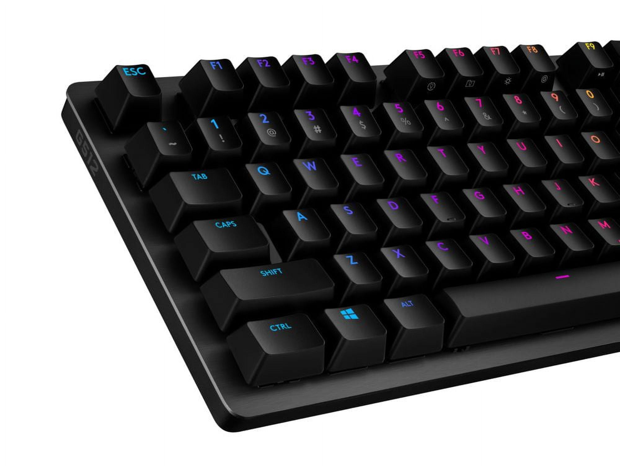 LOGITECH G512 CARBON LIGHTSYNC RGB GAMING KEYBOARD WITH GX BROWN SWITCHES AND USB PASSTHROUGH