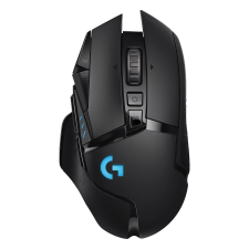 LOGITECH G502 LIGHTSPEED WIRELESS GAMING MOUSE HERO 25K SENSOR 25600 DPI RGB ADJUSTABLE WEIGHTS 11 PROGRAMMABLE BUTTONS LONG BATTERY LIFE ON-BOARD MEMORY COMPATIBLE WITH PC AND MAC
