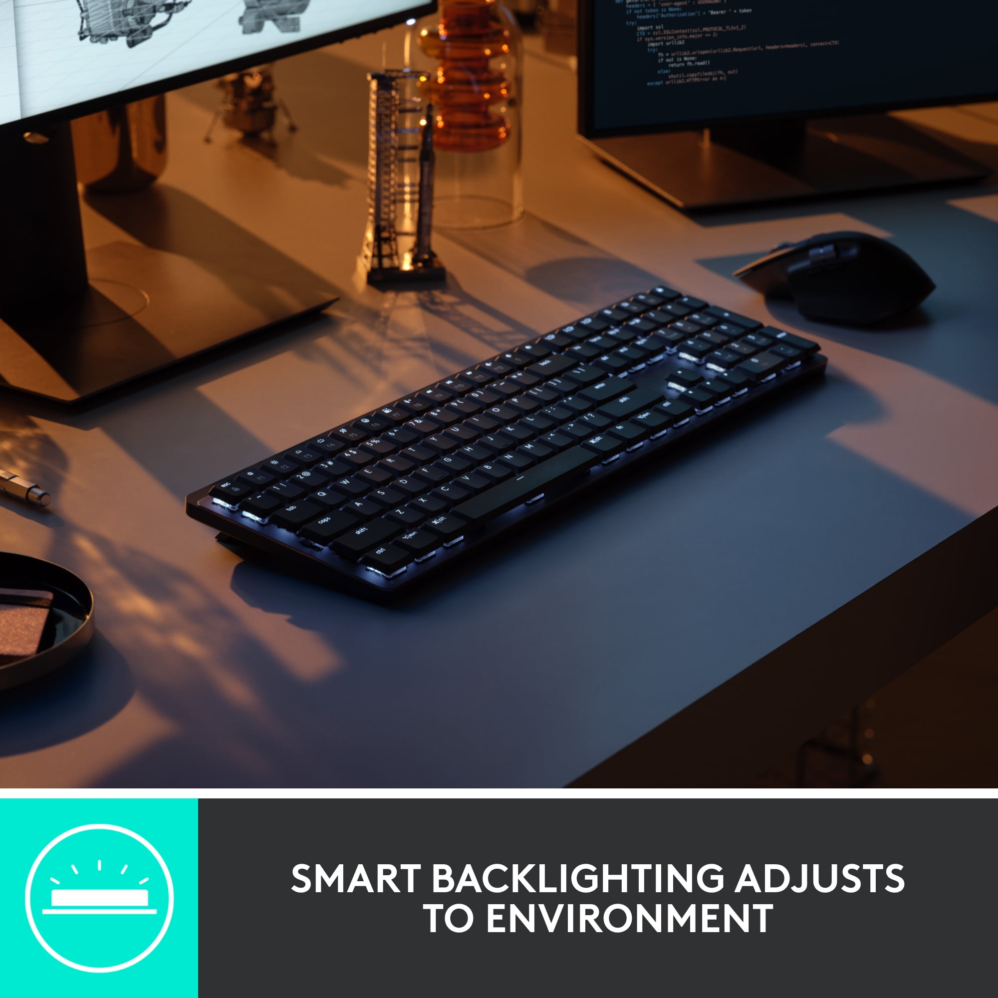 LOGITECH MX WIRELESS MECHANICAL KEYBOARD FOR ULTIMATE TYPING EXPERIENCE