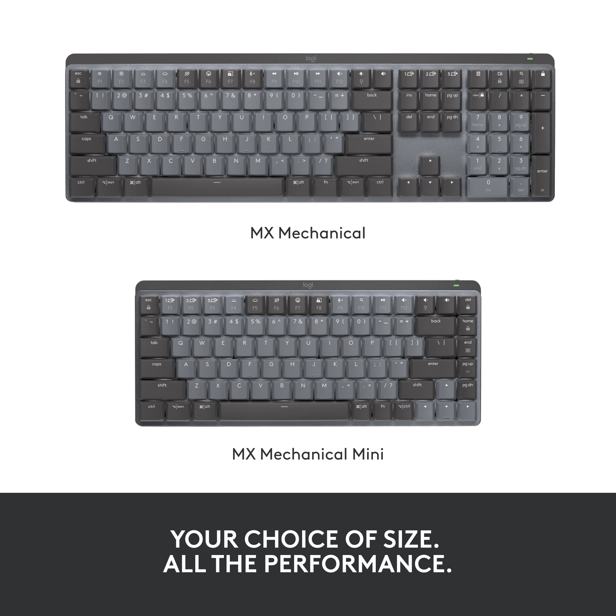 LOGITECH MX WIRELESS MECHANICAL KEYBOARD FOR ULTIMATE TYPING EXPERIENCE