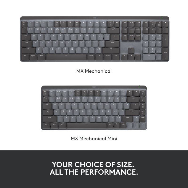 LOGITECH MX WIRELESS MECHANICAL KEYBOARD FOR ULTIMATE TYPING EXPERIENCE