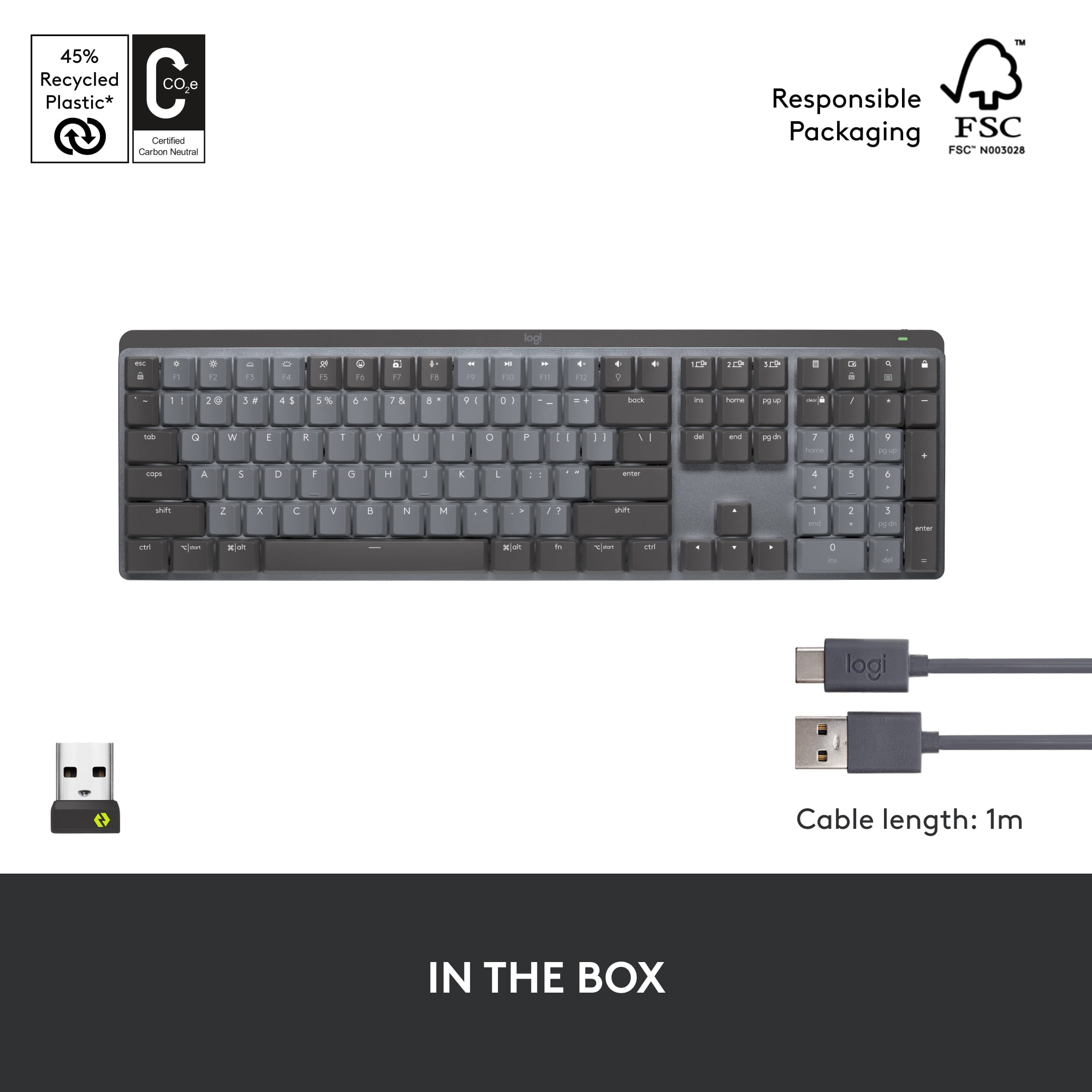 LOGITECH MX WIRELESS MECHANICAL KEYBOARD FOR ULTIMATE TYPING EXPERIENCE