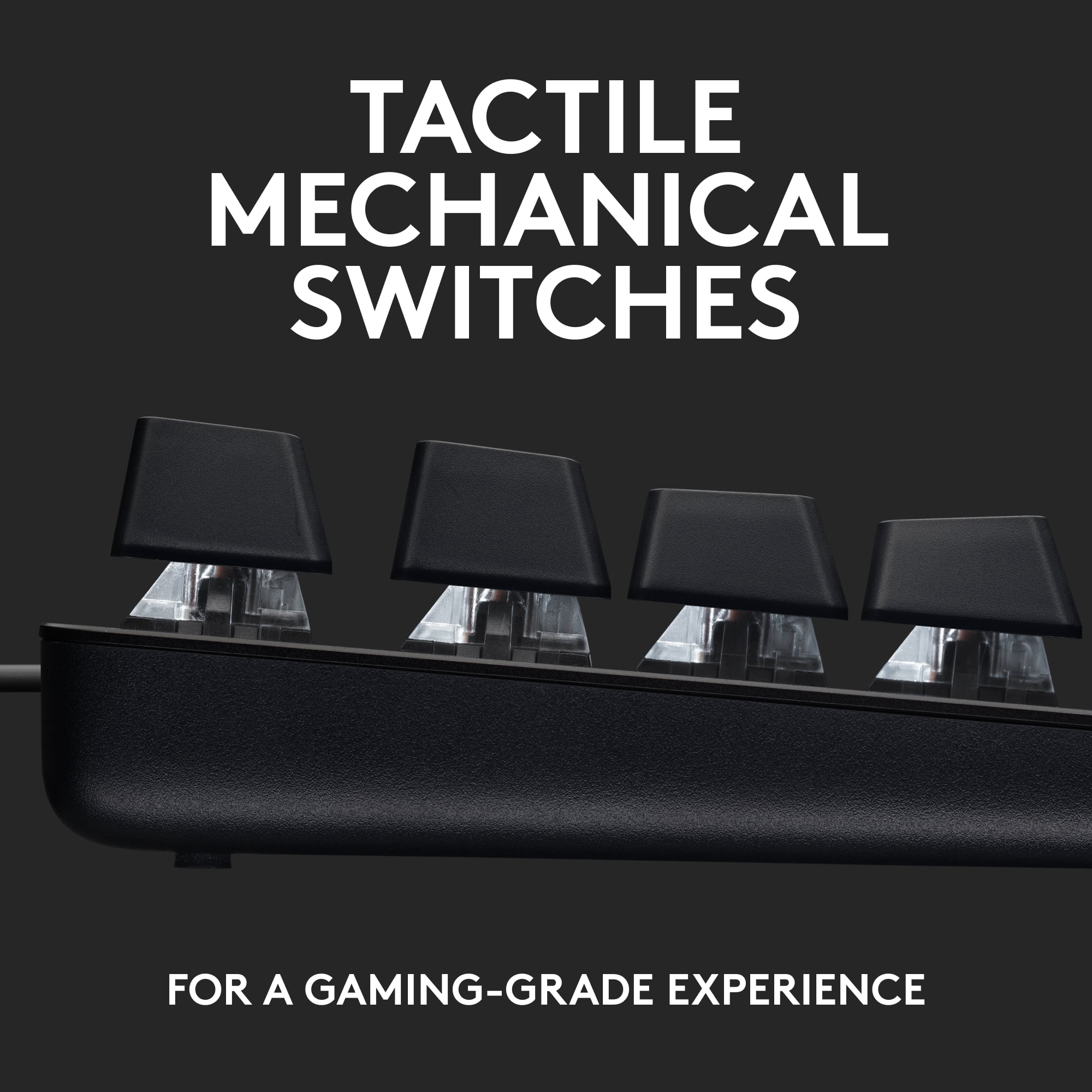 LOGITECH G413 SE GAMING KEYBOARD WITH PBT KEYCAPS AND MECHANICAL SWITCHES - WHITE BACKLIT LED - 6-KEY ROLLOVER ANTI-GHOSTING