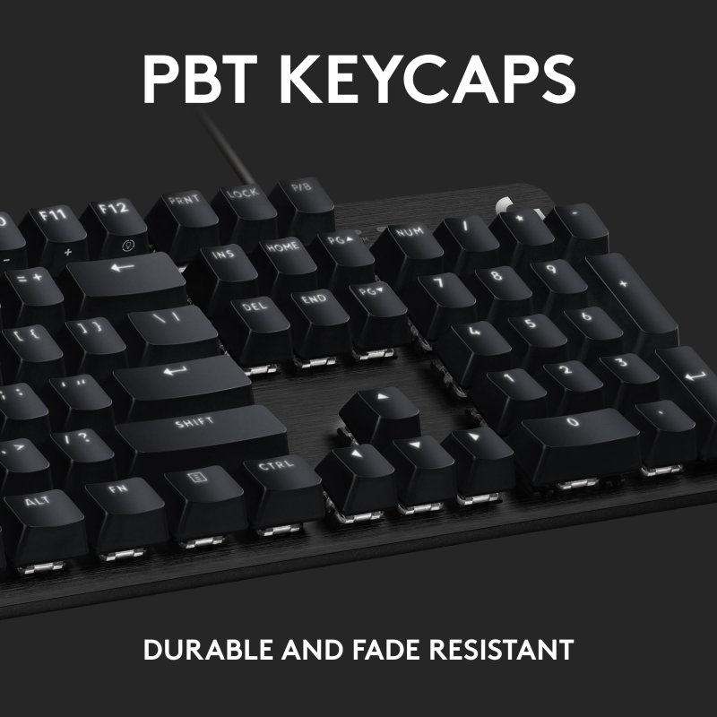 LOGITECH G413 SE GAMING KEYBOARD WITH PBT KEYCAPS AND MECHANICAL SWITCHES - WHITE BACKLIT LED - 6-KEY ROLLOVER ANTI-GHOSTING