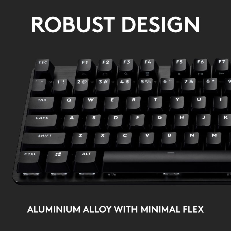 LOGITECH G413 SE GAMING KEYBOARD WITH PBT KEYCAPS AND MECHANICAL SWITCHES - WHITE BACKLIT LED - 6-KEY ROLLOVER ANTI-GHOSTING