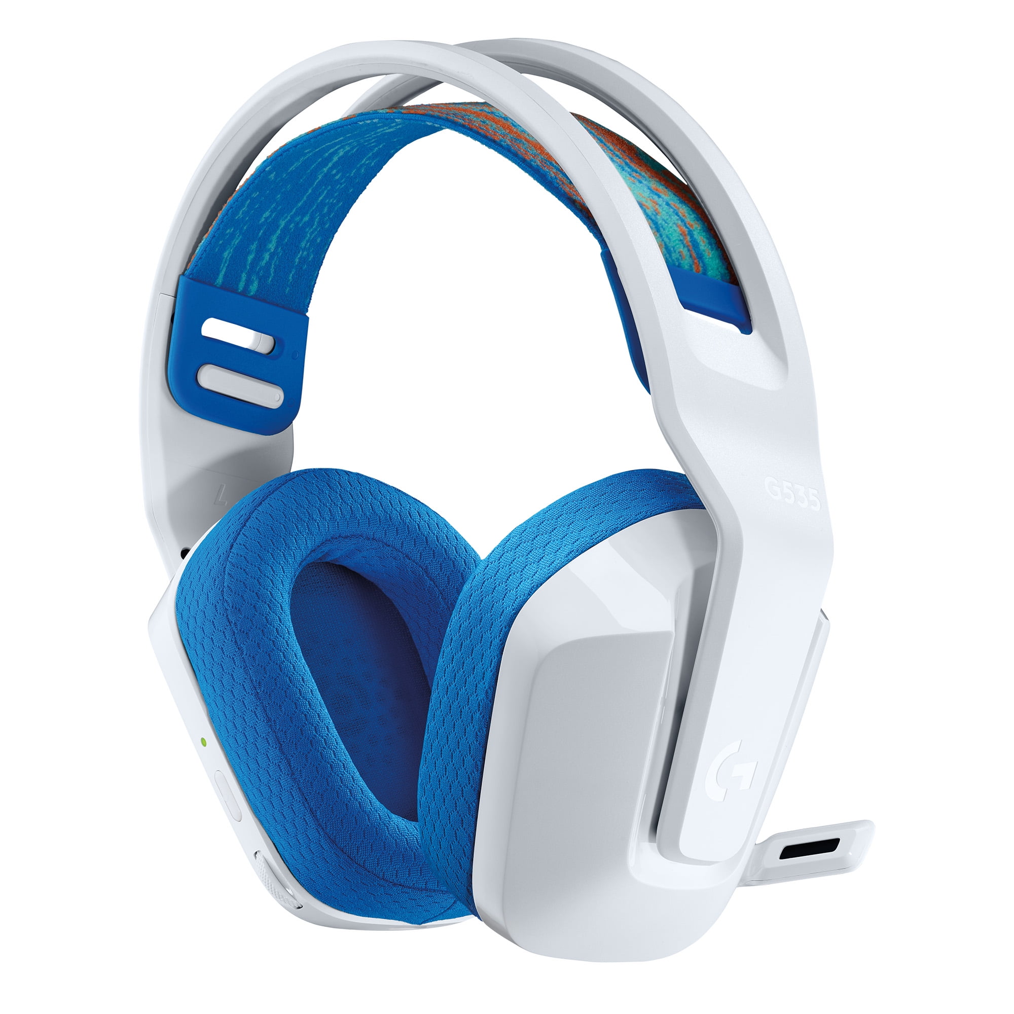LOGITECH G535 LIGHTSPEED WIRELESS GAMING HEADSET PLUG AND PLAY USB CONNECTION WHITE