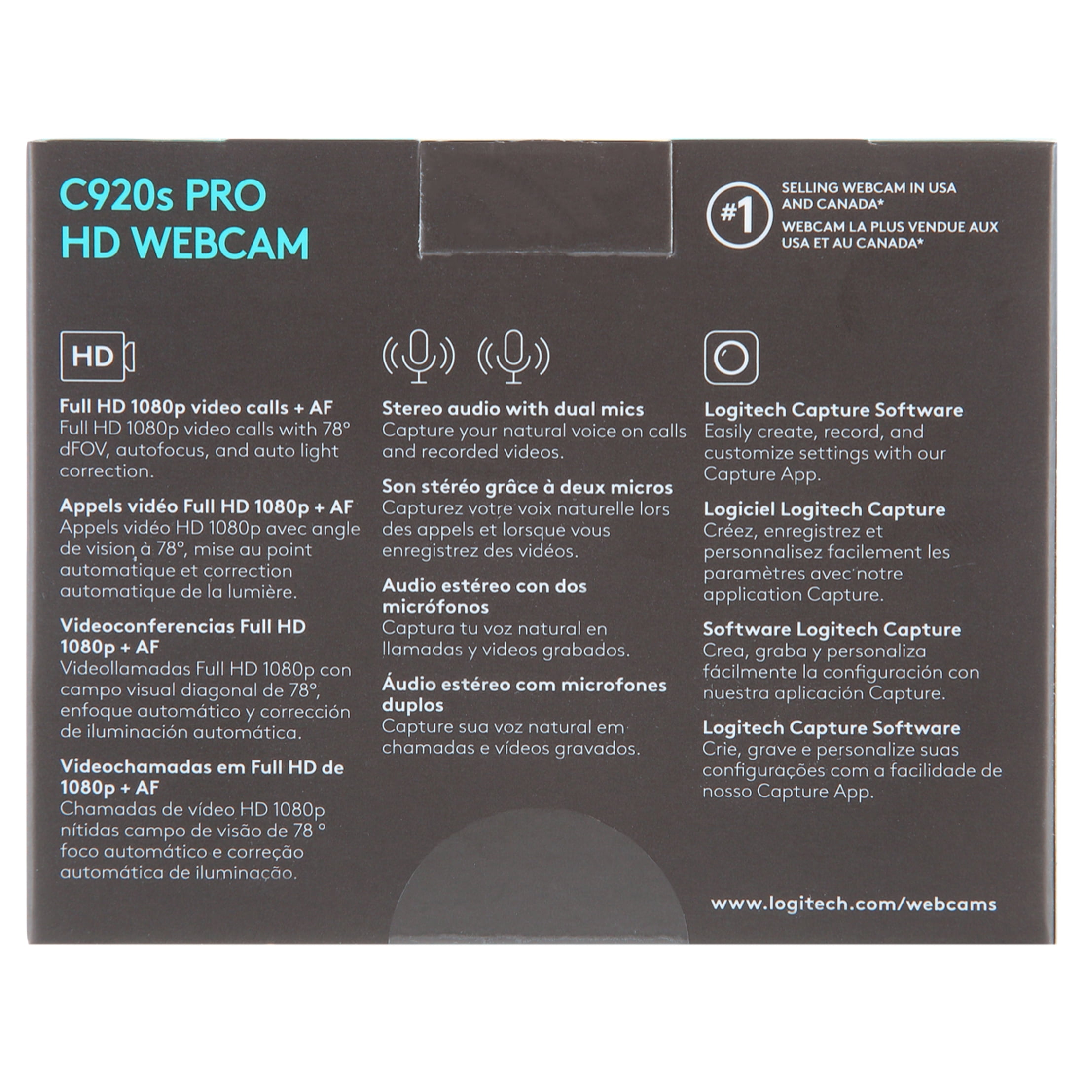 LOGITECH C920S WEBCAM FOR HIGH-QUALITY VIDEO CALLS