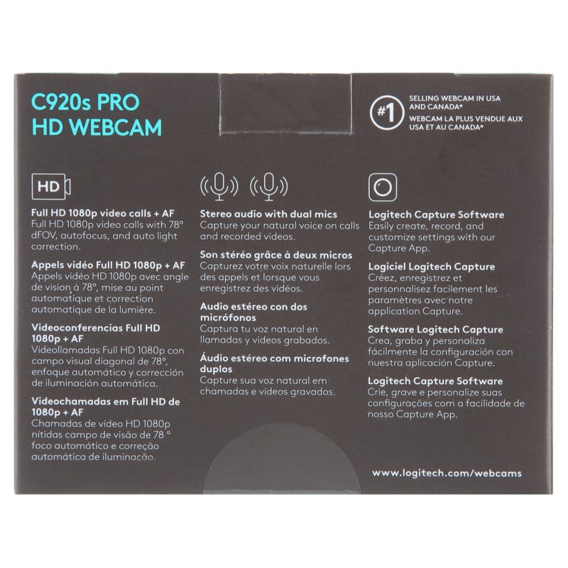 LOGITECH C920S HD WEBCAM