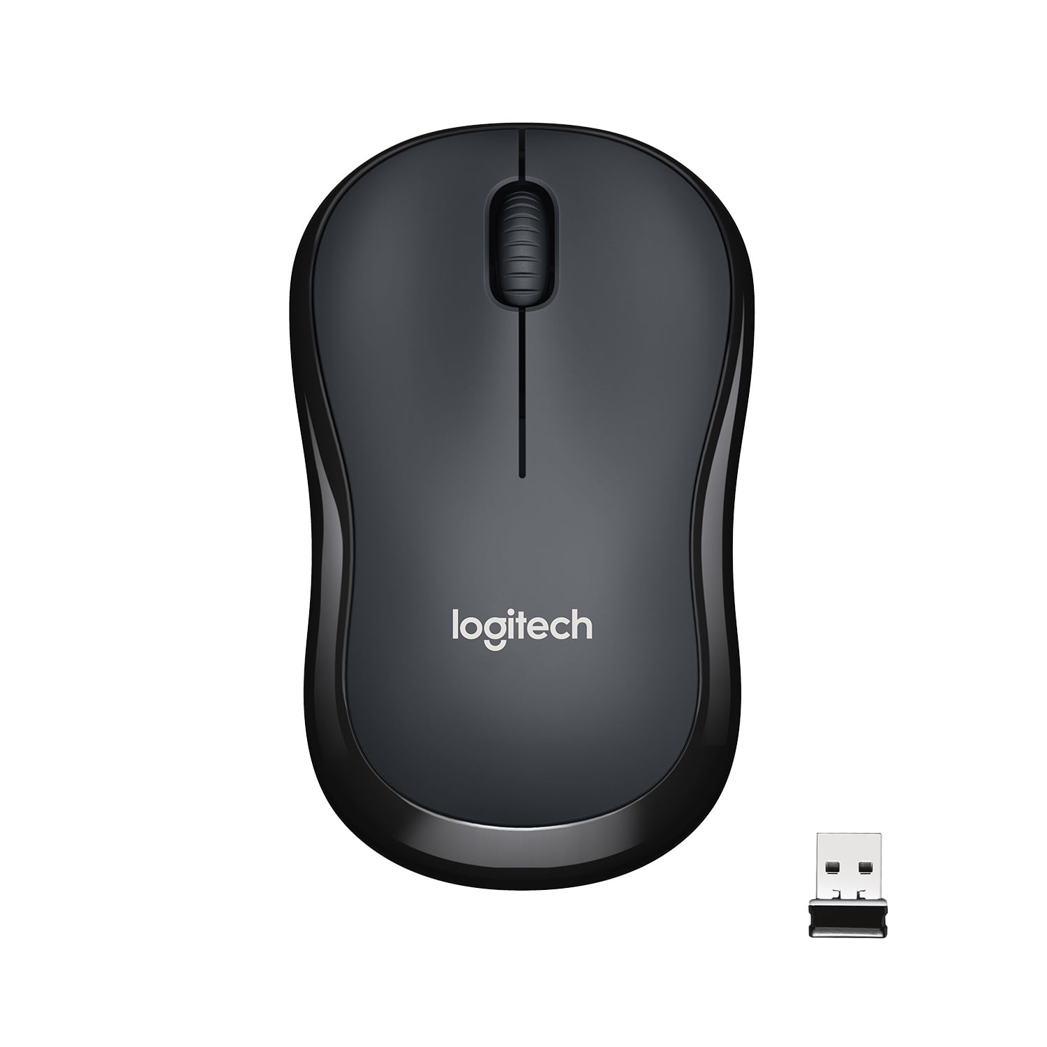LOGITECH SILENT WIRELESS MOUSE 2.4 GHZ USB RECEIVER 1000 DPI OPTICAL TRACKING BLACK