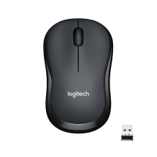 LOGITECH SILENT WIRELESS MOUSE 2.4 GHZ USB RECEIVER 1000 DPI OPTICAL TRACKING BLACK