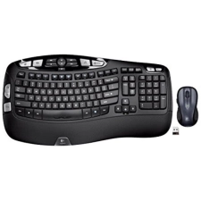 LOGITECH MK550 WIRELESS WAVE KEYBOARD MOUSE COMBO WITH LONG BATTERY LIFE ERGONOMIC DESIGN BLACK