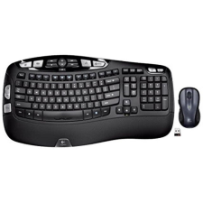 LOGITECH MK550 WIRELESS WAVE KEYBOARD MOUSE COMBO WITH LONG BATTERY LIFE ERGONOMIC DESIGN BLACK