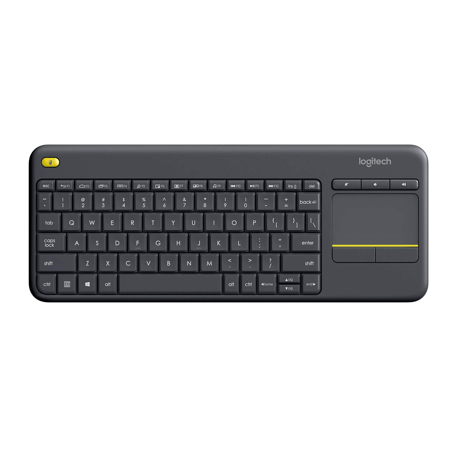 LOGITECH WIRELESS TOUCH KEYBOARD K400 PLUS FOR SEAMLESS CONTROL