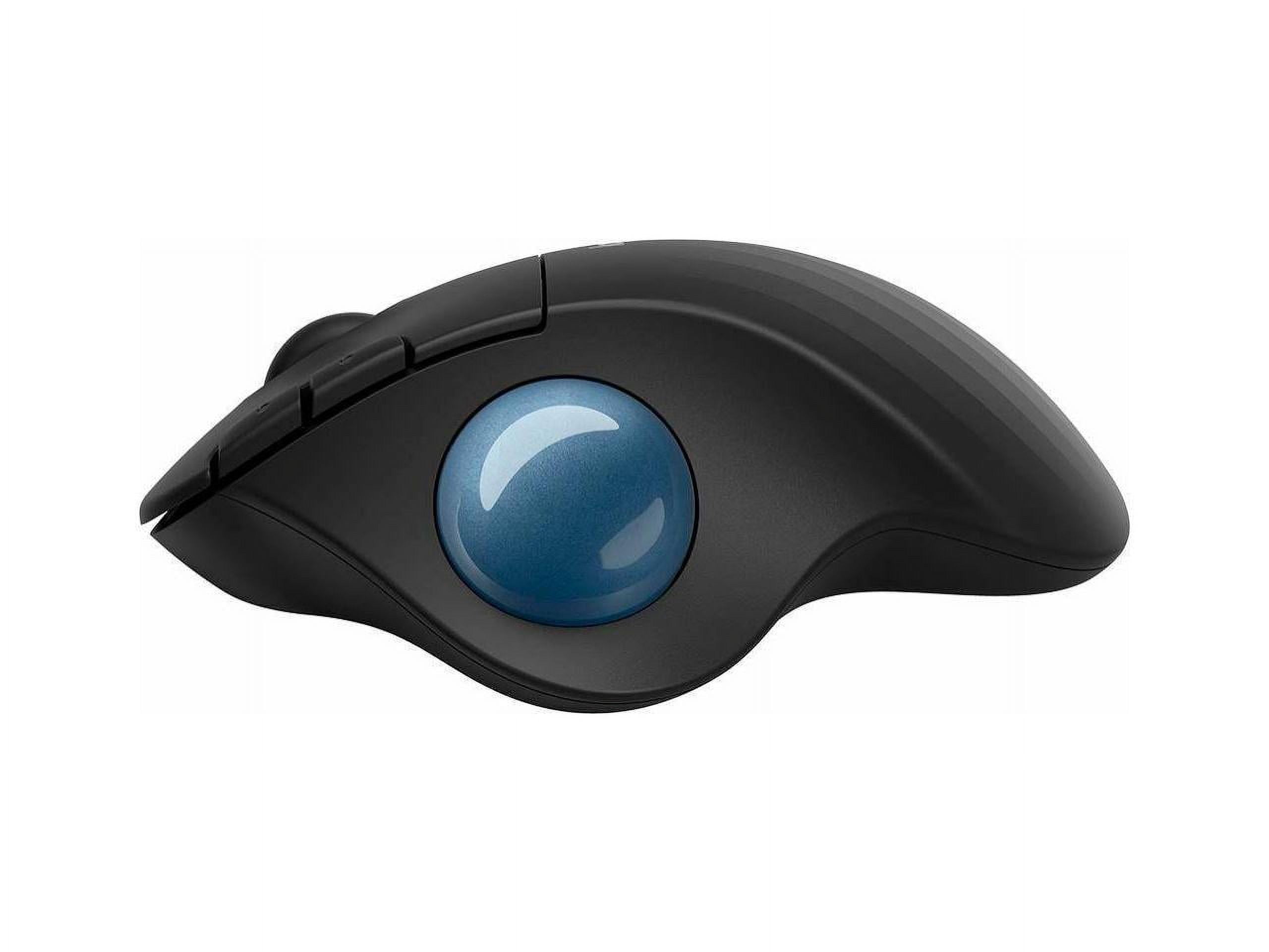 LOGITECH ERGO M575 WIRELESS TRACKBALL MOUSE EASY THUMB CONTROL PRECISION SMOOTH TRACKING ERGONOMIC COMFORT DESIGN WINDOWS PC MAC BLUETOOTH USB GRAPHITE.