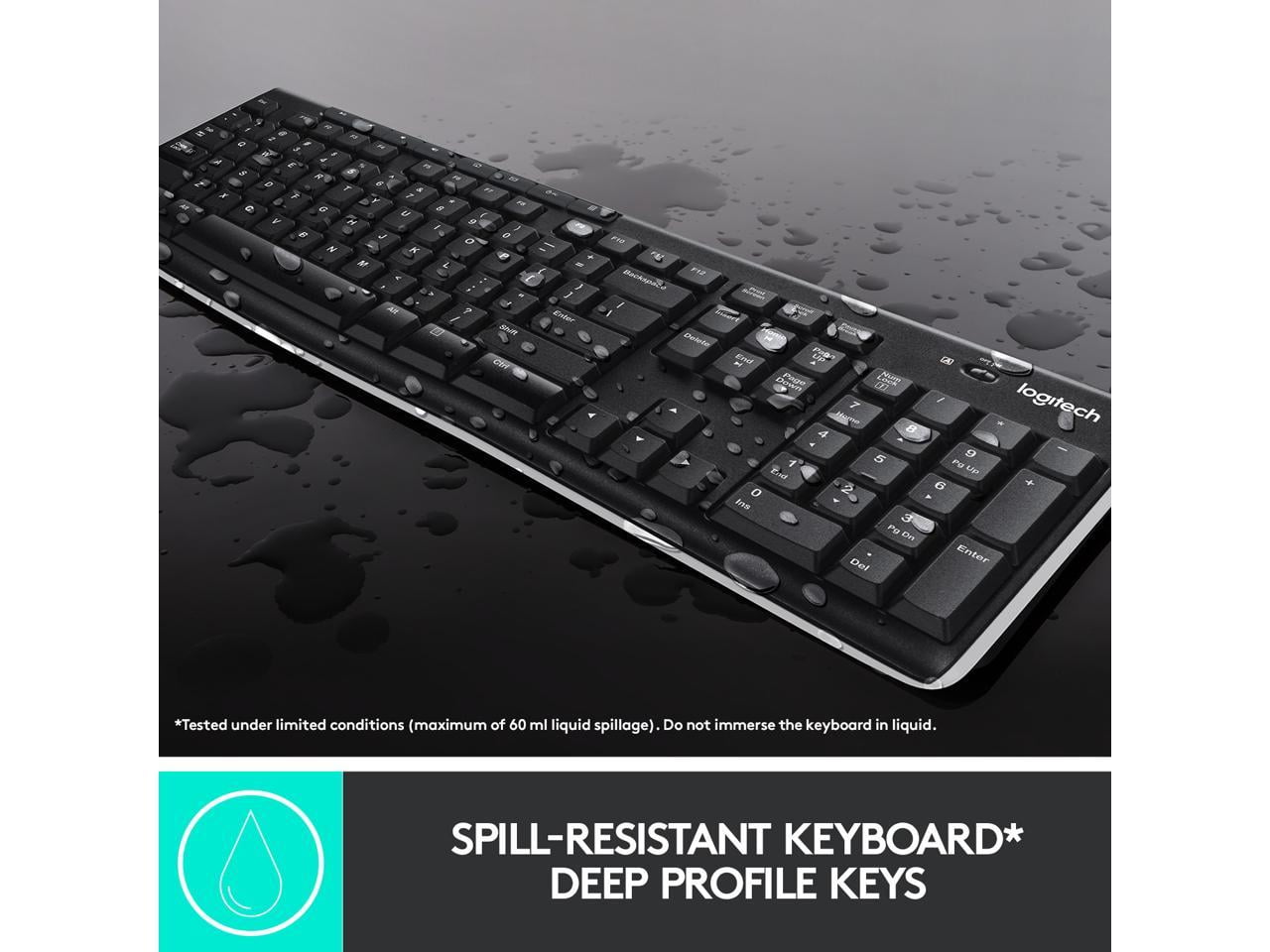 LOGITECH MK270 WIRELESS KEYBOARD AND MOUSE COMBO FOR SEAMLESS CONNECTIVITY