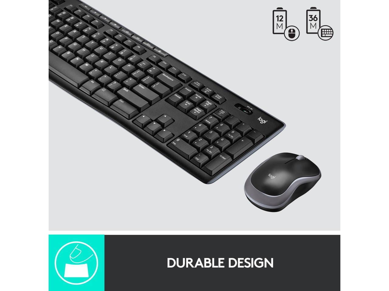 LOGITECH MK270 WIRELESS KEYBOARD AND MOUSE COMBO FOR SEAMLESS CONNECTIVITY