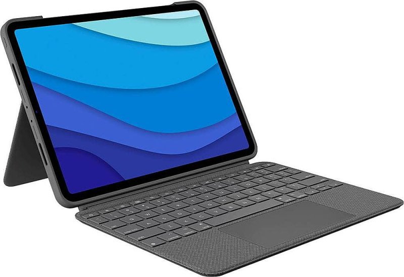 LOGITECH COMBO TOUCH BACKLIT KEYBOARD CASE WITH TRACKPAD FOR IPAD PRO 11-INCH 1ST 2ND 3RD 4TH GEN 2018 2020 2021 2022 OXFORD GRAY