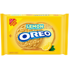 OREO LEMON CREME FAMILY SIZE SANDWICH COOKIES