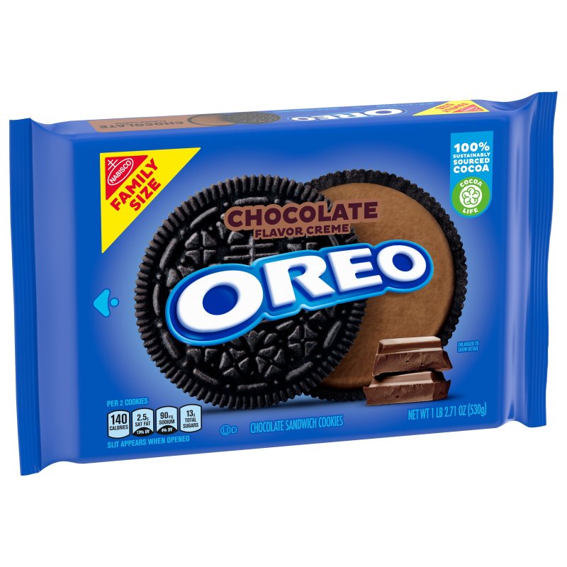 OREO DOUBLE STUF CHOCOLATE CREAM FLAVOR COOKIES