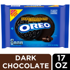 OREO DARK CHOCOLATE CREME SANDWICH COOKIES FAMILY SIZE