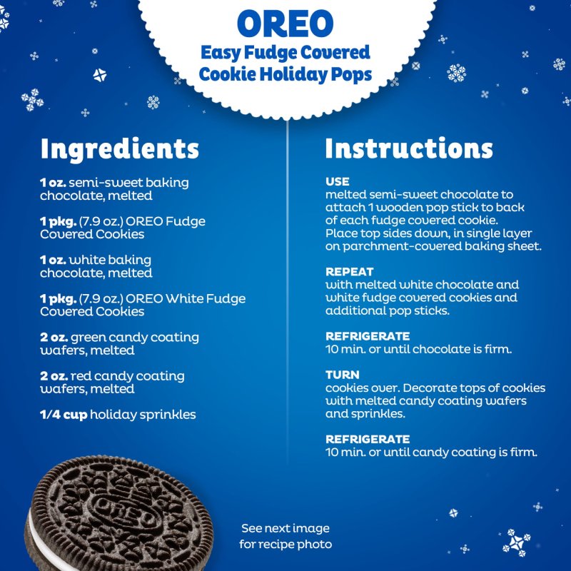 OREO WHITE FUDGE COVERED CHOCOLATE SANDWICH HOLIDAY COOKIES