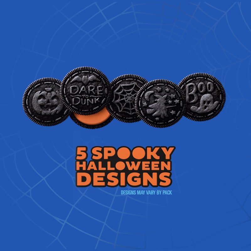 OREO ORANGE CREME CHOCOLATE SANDWICH COOKIES LIMITED EDITION 18.71 OZ HALLOWEEN COOKIES