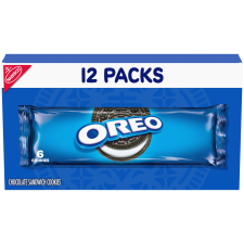 OREO CHOCOLATE SANDWICH COOKIES 12 SNACK PACKS