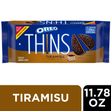OREO THINS TIRAMISU CREME CHOCOLATE SANDWICH COOKIES FAMILY SIZE