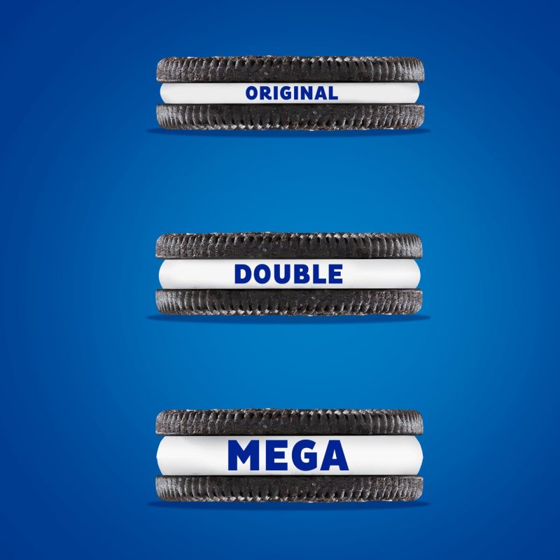 OREO MEGA STUF CHOCOLATE SANDWICH COOKIES FAMILY SIZE 4 PACK