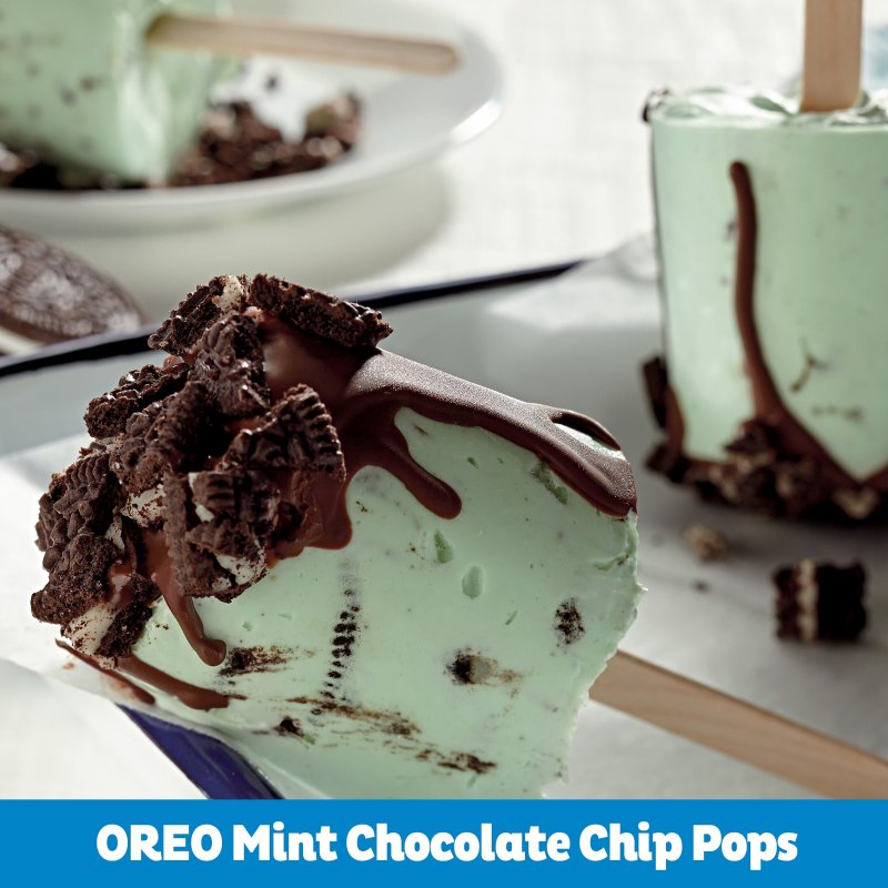 OREO MINT CREME CHOCOLATE SANDWICH COOKIES PARTY SIZE