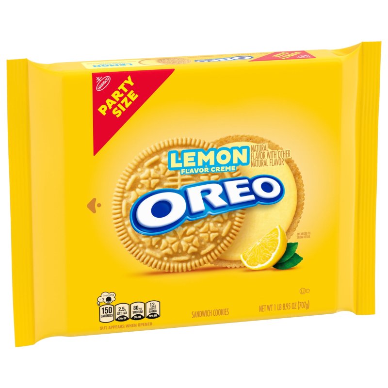 OREO LEMON CREME SANDWICH COOKIES PARTY SIZE