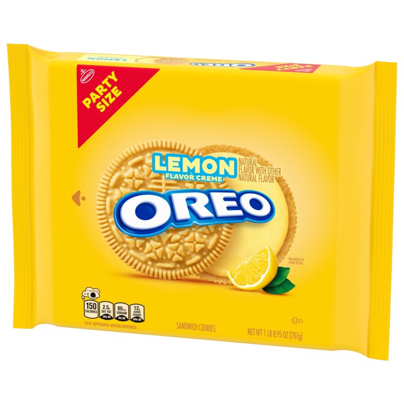 OREO LEMON CREME SANDWICH COOKIES PARTY SIZE