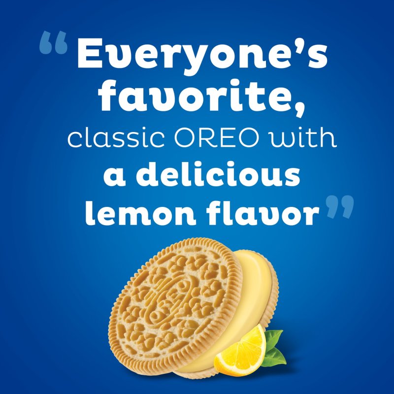 OREO LEMON CREME SANDWICH COOKIES PARTY SIZE
