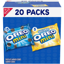 OREO MINI MIX SANDWICH COOKIES VARIETY PACK 20 PACK