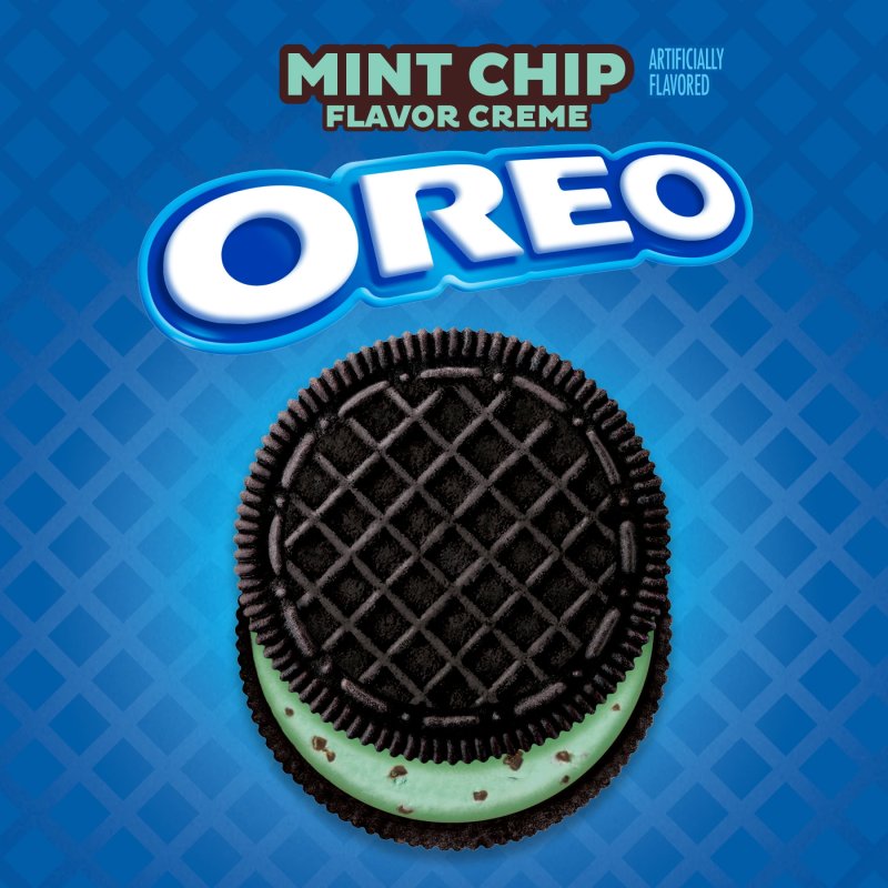 OREO LIMITED EDITION OREO MINT CHIP CHOCOLATE SANDWICH COOKIES