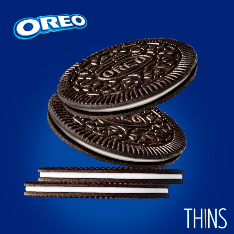 OREO THINS CHOCOLATE SANDWICH COOKIES