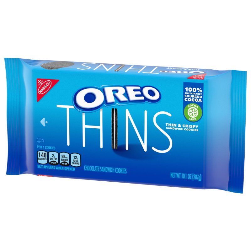 OREO THINS CHOCOLATE SANDWICH COOKIES